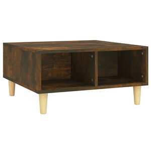 vidaXL Table basse chêne fumé 60x60x30 cm bois d'ingénierie