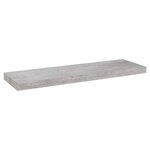 vidaXL Étagères murales flottantes 4 Pièces gris béton 80x23 5x3 8 cm MDF
