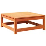 vidaXL Salon de jardin 6 Pièces avec coussins cire marron bois pin massif
