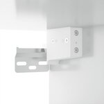 vidaXL Meuble TV mural Blanc brillant 100x34 5x40 cm