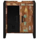 vidaXL Cabinet de Salle de Bain Multicolore 55x35x60 cm en Bois Massif Récupéré