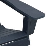 vidaXL Chaise Adirondack bleu marine 74x82x91 cm HDPE