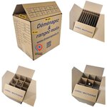 Kit Déménagement Vaisselle – 6 cartons multi usages, 6 séparateurs et 1 rouleau adhésif