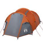 vidaXL Tente de camping tunnel 2 personnes orange imperméable