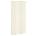 vidaXL Écran de balcon Crème 120x240 cm Tissu Oxford