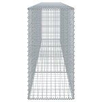 vidaXL Panier gabion avec couvercle 400x50x100 cm fer galvanisé