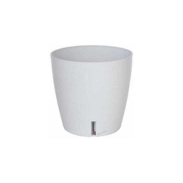 Pot en plastique rond avec réserve d'eau 30 cm eva