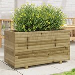 vidaXL Jardinière 90x40x49 5 cm bois de pin imprégné