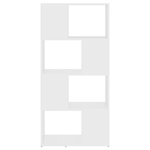 vidaXL Bibliothèque/Séparateur de pièce blanc bois d'ingénierie