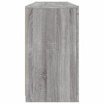 vidaXL Buffet avec lumières LED sonoma gris 163x37x67 cm