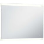 vidaXL Miroir mural à LED de salle de bain et capteur tactile 80x60 cm