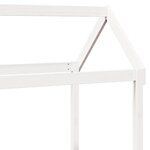 vidaXL Lit de jour avec toit blanc 90x200 cm bois de pin massif