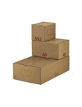 (lot  20 caisses) caisse carton palettisable a - norme ect - longueur de 300 à 600 mm 300 x 200 x 125 mm