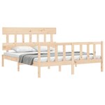 vidaXL Cadre de lit sans matelas 160x200 cm bois massif de pin