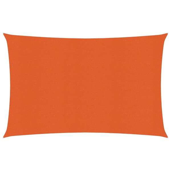 vidaXL Voile d'ombrage 160 g/m² rectangulaire orange 4x5 m PEHD