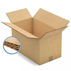 Caisses carton – Lot de 10 triple cannelure brun 31x41x24 cm
