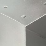 vidaXL Connecteur de poteau Forme en Y Métal galvanisé 81x81 mm
