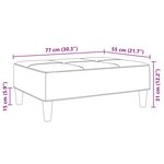 vidaXL Repose-pied patchwork 77x55x31 cm tissu