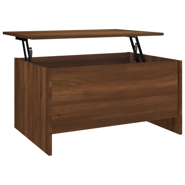 vidaXL Table basse Chêne marron 80x55 5x41 5 cm Bois d'ingénierie