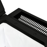 vidaXL Chariot de service 3 en 1 noir polypropylène
