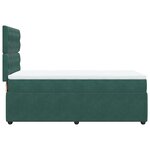 vidaXL Sommier à lattes de lit avec matelas Vert foncé 90x190 cm