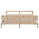 vidaXL Cadre de lit avec tête de lit sans matelas 180x200 cm