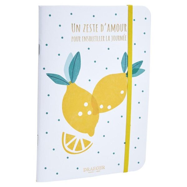 Carnet A5 Citrons - Zeste D'amour - Draeger paris