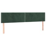 vidaXL Sommier à lattes de lit et matelas Vert foncé 160x200cm Velours