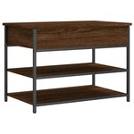 vidaXL Banc à chaussures chêne marron 70x42 5x50 cm bois d'ingénierie