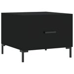 vidaXL Table basse Noir 50x50x40 cm Bois d'ingénierie