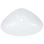 vidaXL Lavabo 58 5 x 39 x 14 cm Céramique Blanc