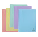 Protège-documents En Polypropylène Semi Rigide Chromaline Pastel 120 Vues - A4 - Couleurs Assorties - X 8 - Exacompta