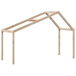 vidaXL Lit superposé avec toit 90x200 cm bois de pin massif