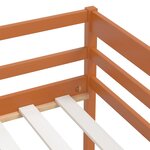 vidaXL Cadre de lit avec rangement sans matelas marron miel 90x200 cm