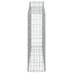 vidaXL Paniers à gabions arqués 14 Pièces 200x30x100/120 cm Fer galvanisé