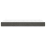 vidaXL Matelas de lit à ressorts ensachés Gris foncé 100x200x20 cm