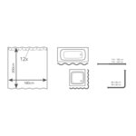 RIDDER Rideau de douche Pattern Brown 180x200 cm