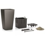 Lechuza jardinière cubico 50 all-in-one charbon 18164