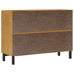 vidaXL Commode FLAM 110x40x80 cm bois de pin massif