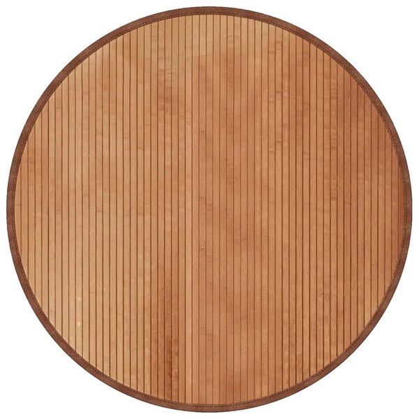 vidaXL Tapis rond naturel 100 cm bambou