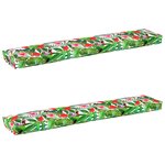 vidaXL Coussins de Palette pour Banc 2 Pièces Jungle Tropicale 200x40x8 cm Tissu Oxford