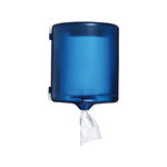 Distributeur essuie-mains q-connect fermeture serrure 2 clefs coloris bleu 225x275x220mm