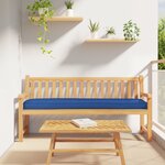 vidaXL Coussin Palette pour Banc Bleu Royal 180x40x8 cm Tissu Oxford