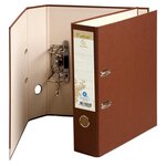 Classeur À Levier Rembordé Papier Dos 80mm Forever - A4 - Chocolat - X 10 - Exacompta