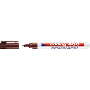 Marqueur Permanent 400 Marron Pointe Fine 1 mm EDDING