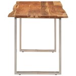 vidaXL Table de salle à manger 140x70x76 cm Bois d'acacia solide