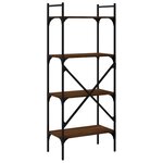 vidaXL Bibliothèque à 4 niveaux chêne marron 56x31 5x138 5 cm