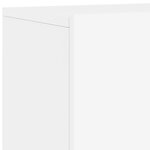 vidaXL Unités murales TV 5 Pièces blanc bois d'ingénierie
