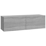 vidaXL Ensemble de meubles TV 6 Pièces Sonoma gris Bois d'ingénierie