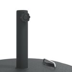vidaXL Base de parasol avec poignées pour mâts Ø38 / 48 mm 25 kg rond